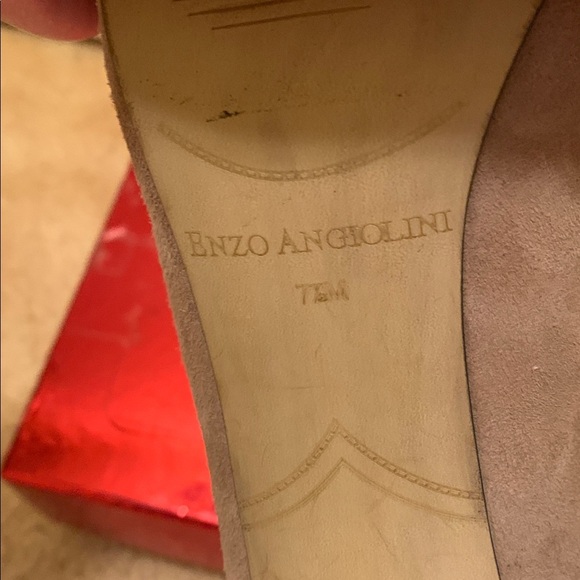 ENZO ANGIOLINI glitter strappy heel booties 4.5" glitter heel and a back zipper - Picture 9 of 14